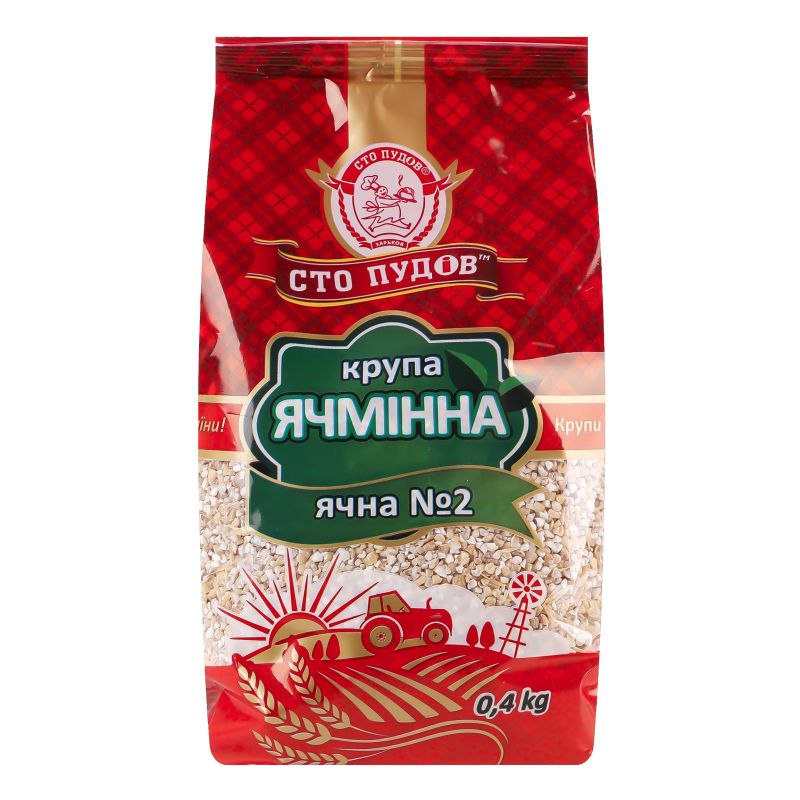 Крупа ячна Сто пудів 400г